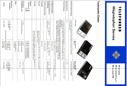 magnetophon cc-nova FM; Telefunken (ID = 533740) Radio