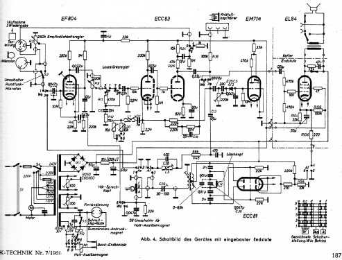 Magnetophon KL65; Telefunken (ID = 1613935) R-Player