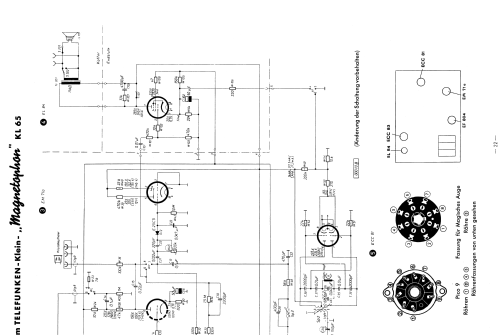 Magnetophon KL65; Telefunken (ID = 1915974) R-Player