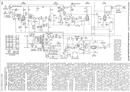 Magnetophon KL65; Telefunken (ID = 967223) R-Player