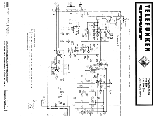 Magnetophon MC 310; Telefunken (ID = 1293776) R-Player