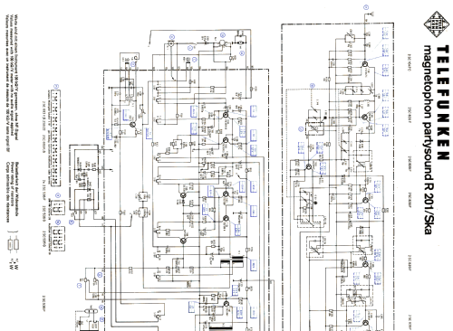 magnetophon partysound R201; Telefunken (ID = 534660) Radio