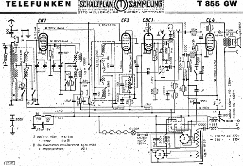 Markstein II 855GW ; Telefunken (ID = 2867380) Radio