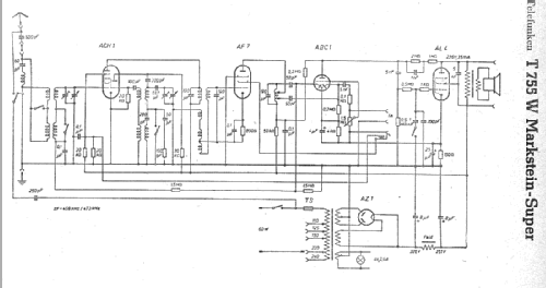Markstein-Super 755W ; Telefunken (ID = 7837) Radio
