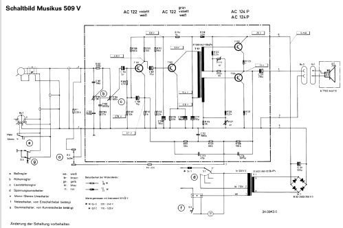 Musikus 509V; Telefunken (ID = 93720) R-Player