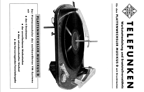 Musikus D; Telefunken (ID = 1049430) R-Player