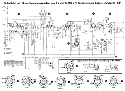 Operette 52W; Telefunken (ID = 1953723) Radio