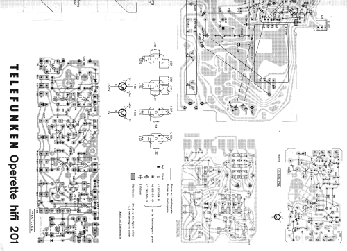 Operette HiFi 201; Telefunken (ID = 204573) Radio