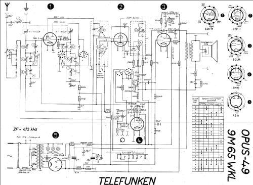 Opus 49 9M65WLK; Telefunken (ID = 20523) Radio