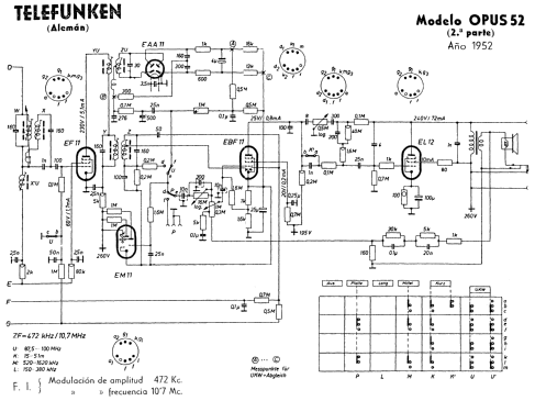 Opus 52W; Telefunken (ID = 320540) Radio