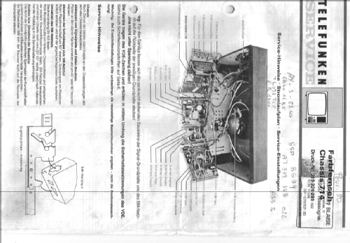 Pal Color unbekannt, inconnu Ch= 714; Telefunken (ID = 2436551) Television