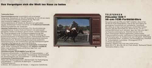 PALcolor 629T FS69 4709; Telefunken (ID = 2086311) Televisión