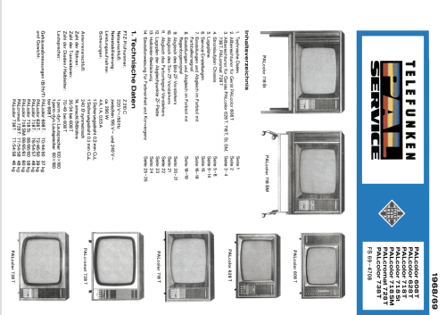 PALcolor 718 T; Telefunken (ID = 2429939) Television