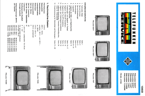 PALcolor 719SM; Telefunken (ID = 2086721) Télévision