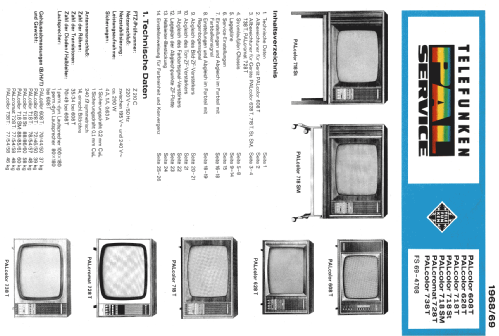 Palcromat 728T; Telefunken (ID = 2430427) Television