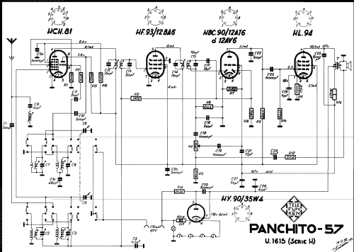 Panchito 57 U-1615; Telefunken (ID = 2067006) Radio