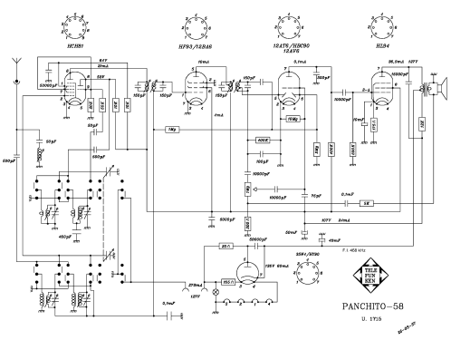 Panchito 58 U1715; Telefunken (ID = 1932860) Radio