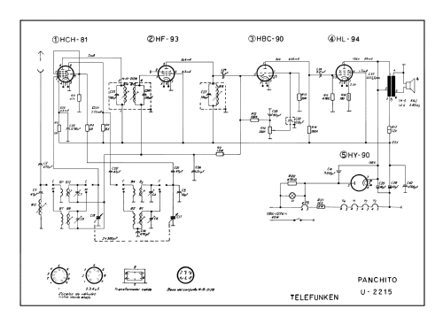 Panchito U-2215; Telefunken (ID = 2067016) Radio