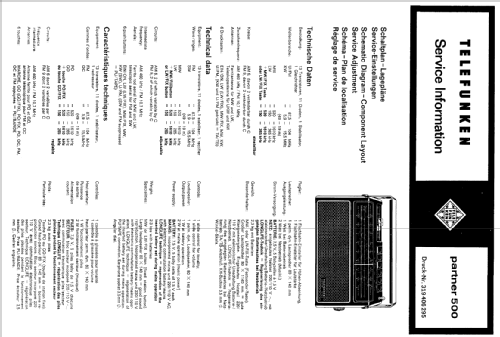 Partner 500; Telefunken (ID = 192997) Radio