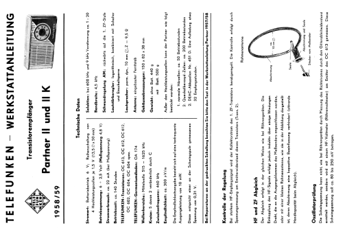 Partner II ; Telefunken (ID = 1919416) Radio