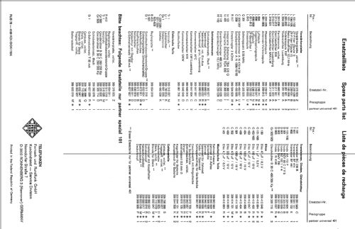 partner special 101; Telefunken (ID = 97065) Radio