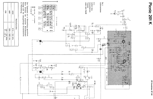 Picnic 201K; Telefunken (ID = 103503) Radio