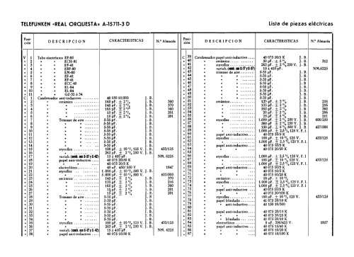 Real Orquesta 57 A15711-3D; Telefunken (ID = 2067021) Radio