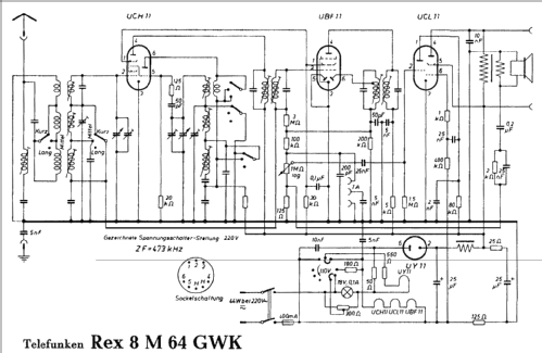 Rex 8M64GWK; Telefunken (ID = 35416) Radio