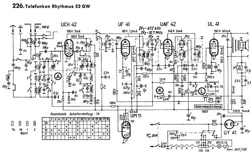 Rhythmus 52GW; Telefunken (ID = 1956340) Radio