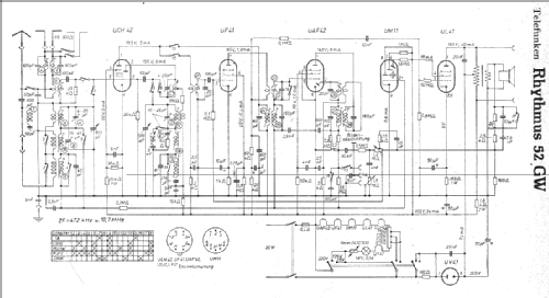 Rhythmus 52GW; Telefunken (ID = 7528) Radio