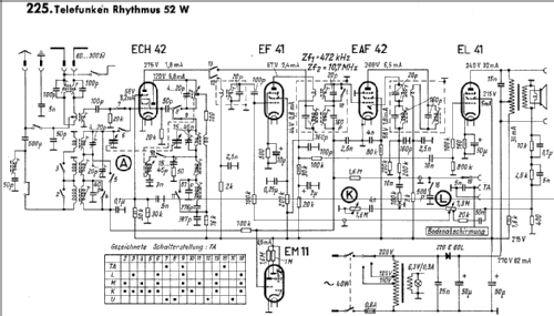 Rhythmus 52W; Telefunken (ID = 185867) Radio