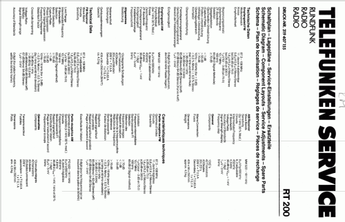 RT 200; Telefunken (ID = 1328057) Radio