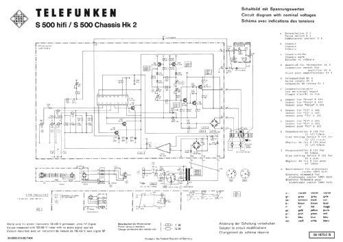 S500HiFi CH= Hk2; Telefunken (ID = 445110) R-Player