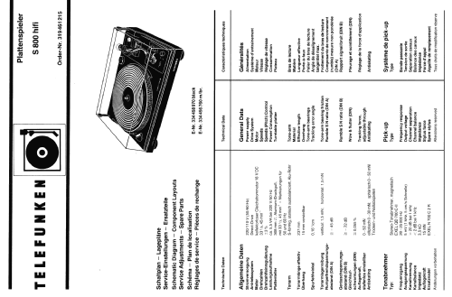 S800 HiFi; Telefunken (ID = 1447790) R-Player