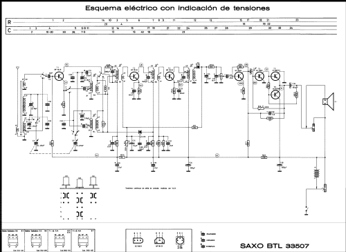 Saxo BTL-33507; Telefunken (ID = 2096093) Radio