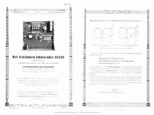 Schulsender AVS115; Telefunken (ID = 1417418) teaching