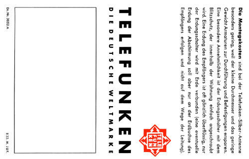 Silber-Antenne ; Telefunken (ID = 2398780) Kit