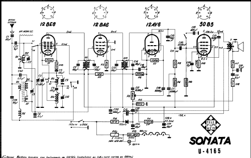 Sonata U4165; Telefunken (ID = 2067044) Radio