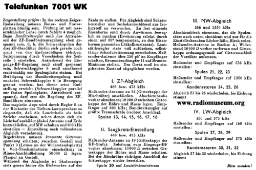 Spitzensuper 7001WK ; Telefunken (ID = 37593) Radio