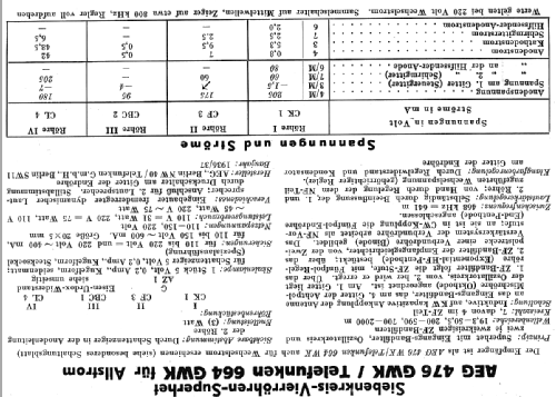 Super 664GWK ; Telefunken (ID = 13314) Radio