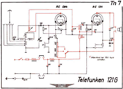 T-121-G ; Telefunken (ID = 3020465) Radio