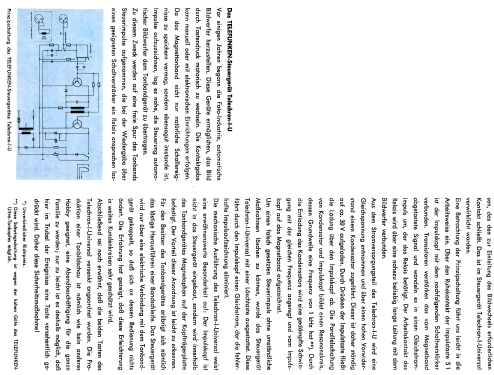 Telechron I-U Dia-Steuerung ; Telefunken (ID = 1479710) Misc
