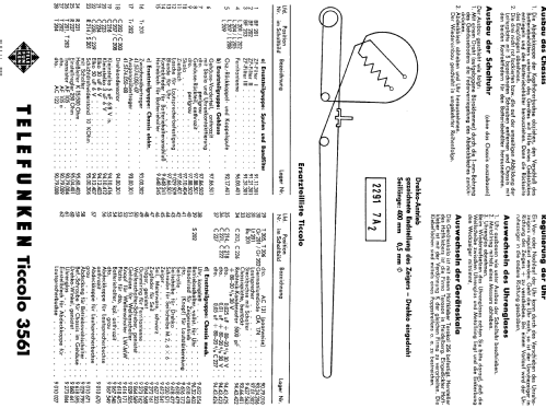 Ticcolo 3561; Telefunken (ID = 68665) Radio