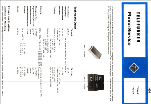 TV206A; Telefunken (ID = 536180) Ampl/Mixer