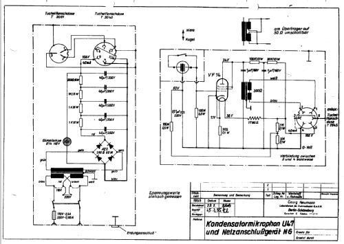 Kondensatormikrofon U47 ; Telefunken (ID = 187771) Micrófono/PU