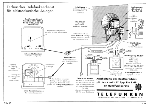 Ultrakraft I Ela L 48; Telefunken (ID = 1770150) Speaker-P