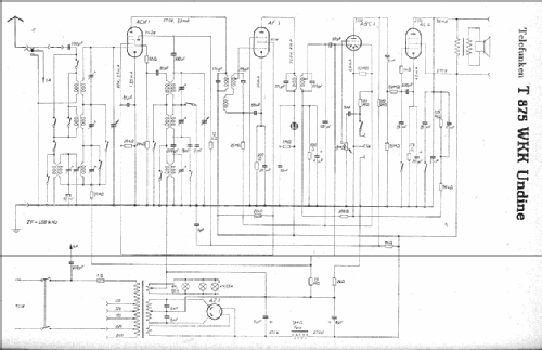 Undine 875WKK ; Telefunken (ID = 7456) Radio