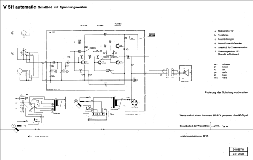 V511 Automatic; Telefunken (ID = 683107) Sonido-V