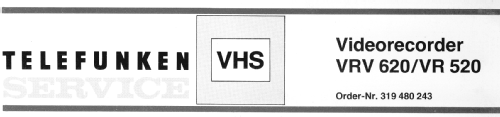 Video Recorder VRV-620; Telefunken (ID = 1278744) R-Player