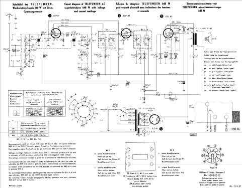 Wechselstrom-Super 648W; Telefunken (ID = 711186) Radio